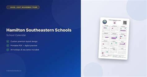 hamilton southeastern schools calendar