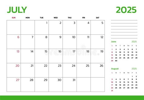 july 2025 calendar