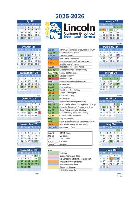 lincoln public schools calendar