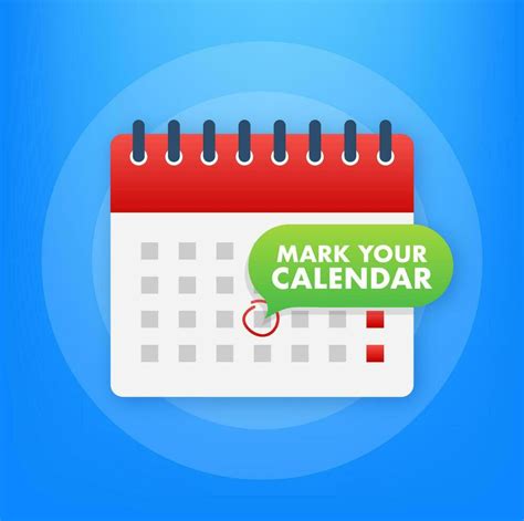 mark your calendar