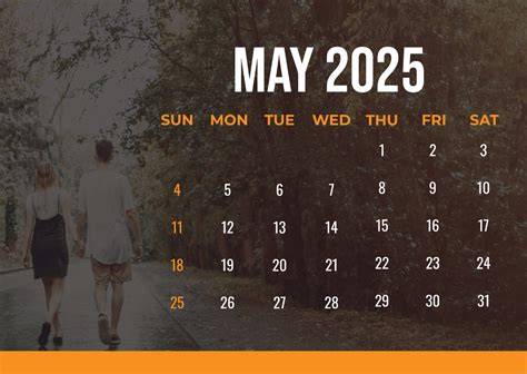 may 2025 calendar