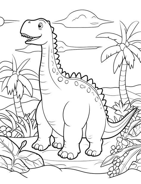 Dinosaur Coloring Sheet Printable
