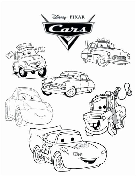 Disney Cars Printable Coloring Pages