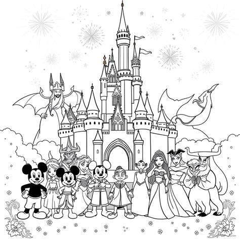 Disney Castle Coloring