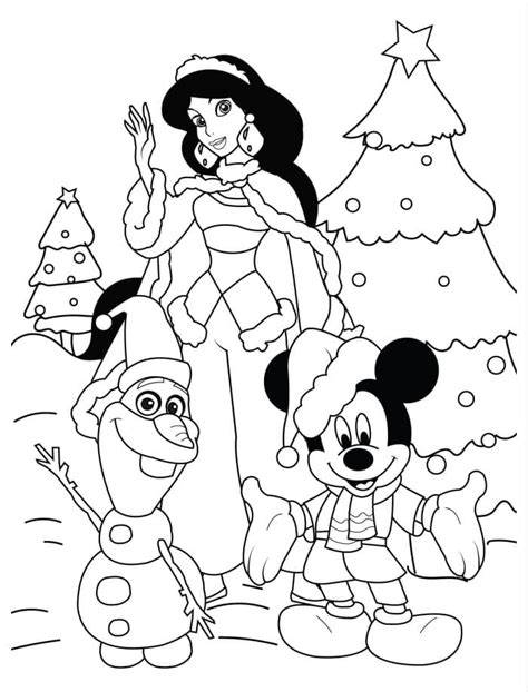 Disney Christmas Colouring In Pages