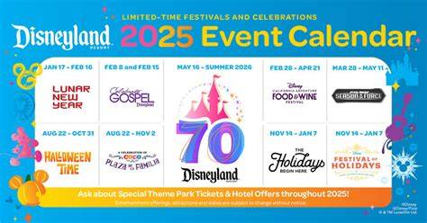 Disney Event Calendar 2025