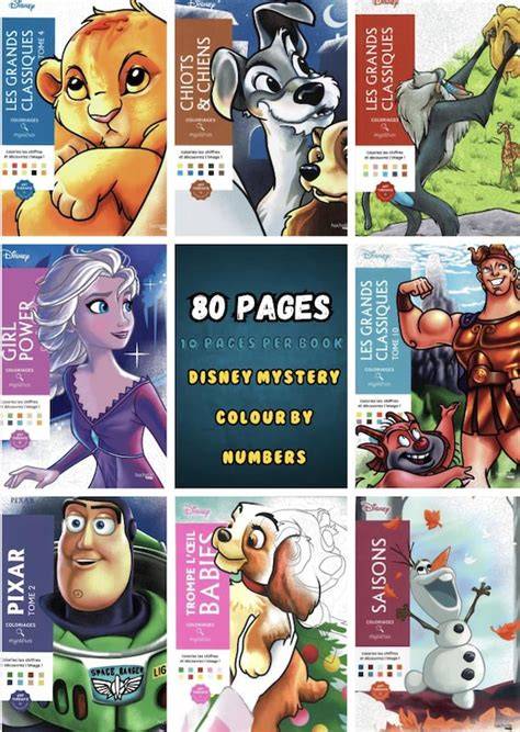 Disney Mystery Coloring Book English Edition