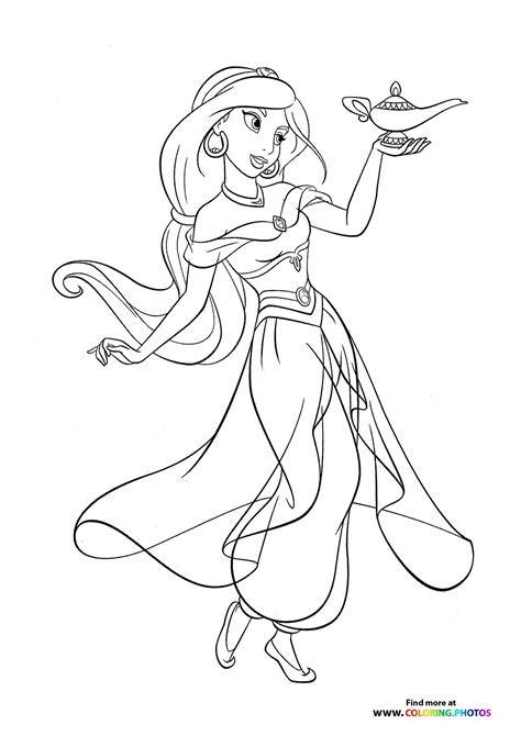 Disney Princess Jasmine Coloring Pages