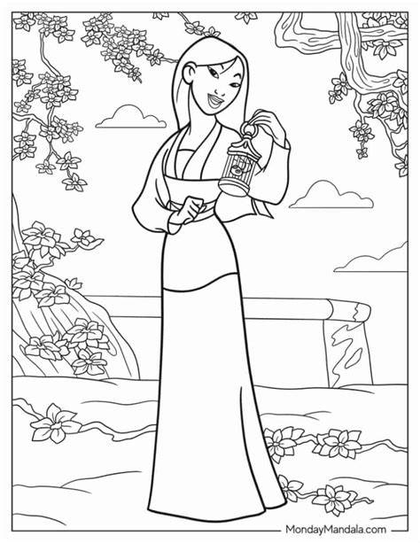 Disney Princess Mulan Coloring Pages