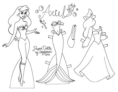 Disney Princess Paper Dolls Printables