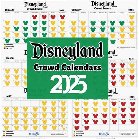 Disneyland California Crowd Calendar