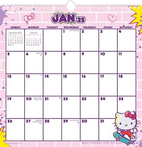 hello kitty calendar