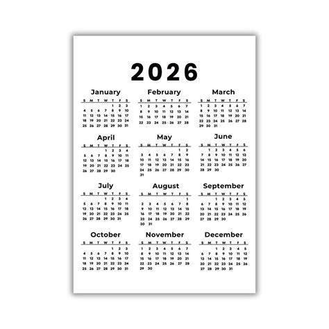 is us calendar start of monday