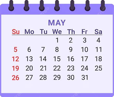 may calendar clipart