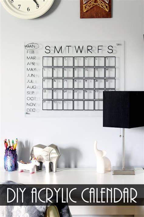 Diy Acrylic Calendar