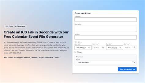 calendar date generator