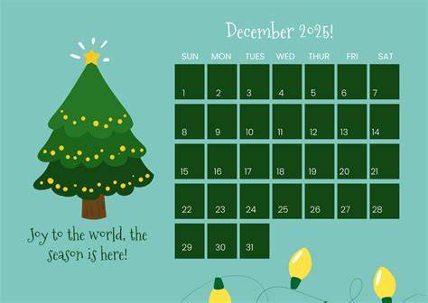 calendar for xmas