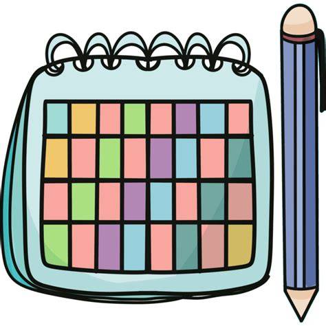 calendar school clipart