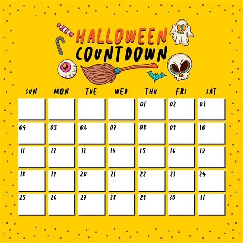 halloween countdown calendar