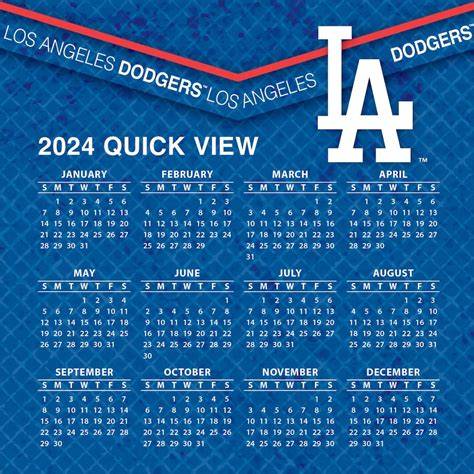 Dodgers Schedule 2024 Printable