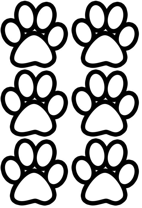 Dog Paw Printable