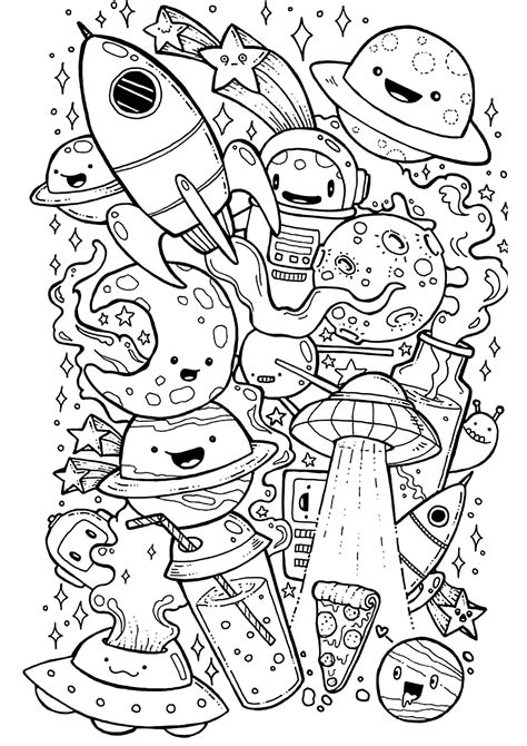 Doodle Art Coloring Pages