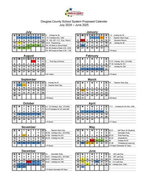 Douglas County Schools Colorado Calendar
