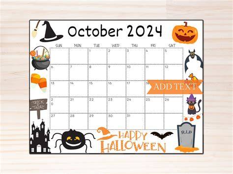 halloween calendar 2024