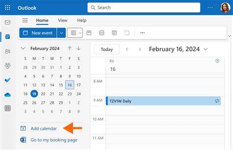 how to view calendar in outlook