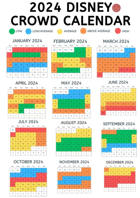 disneyland crowd calendar