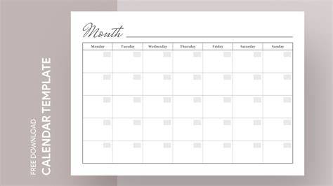 google doc calendar template