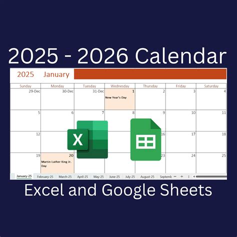 google sheet calendar template