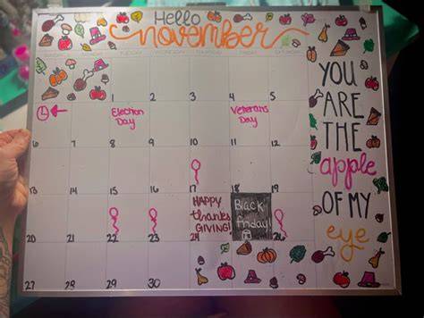 marker board calendar