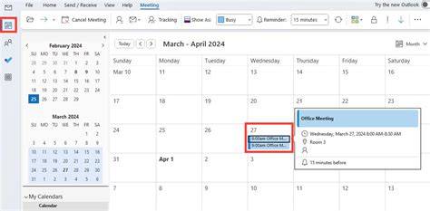 Duplicate Calendar Events In Outlook