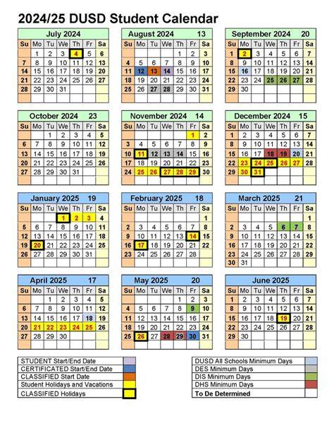 Dusd Calendar 24 25 Pdf