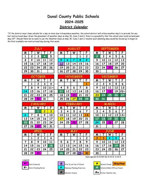 Duval County Schools Calendar 24 25