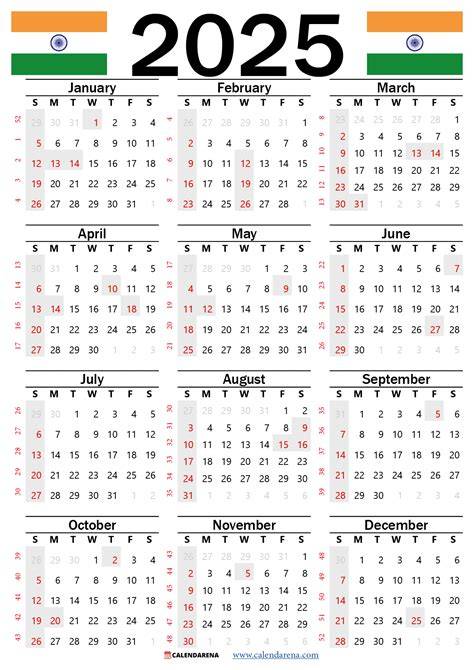 indian calendar 2025