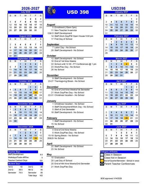 oceanside usd calendar