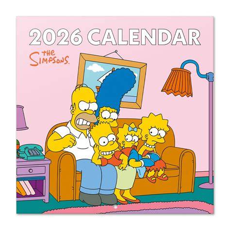 simpsons calendar 2025