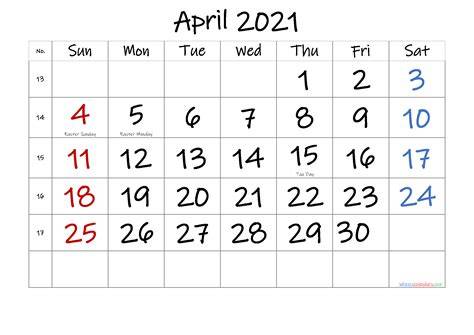 Easter 2021 Calendar Date