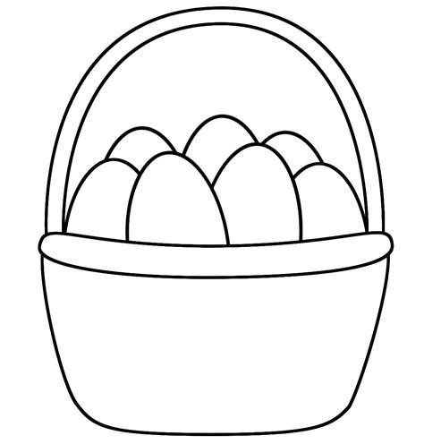 Easter Basket Color Sheet
