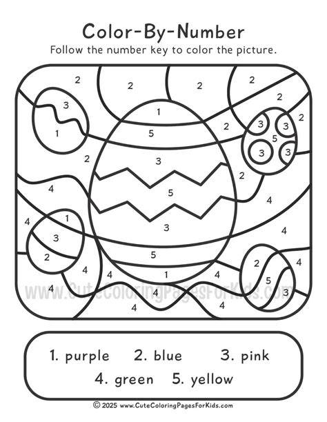 Easter Color By Number