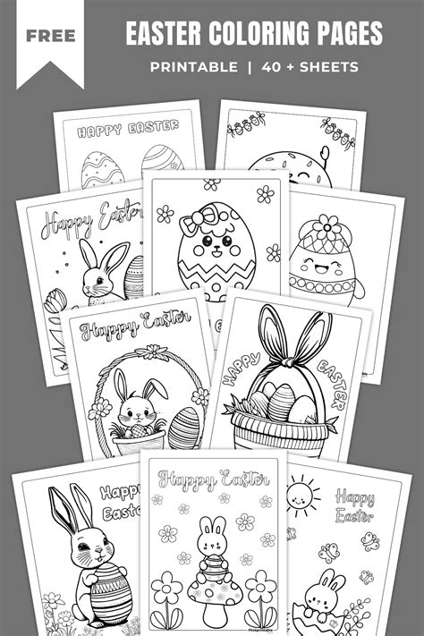 Easter Coloring Book Pages