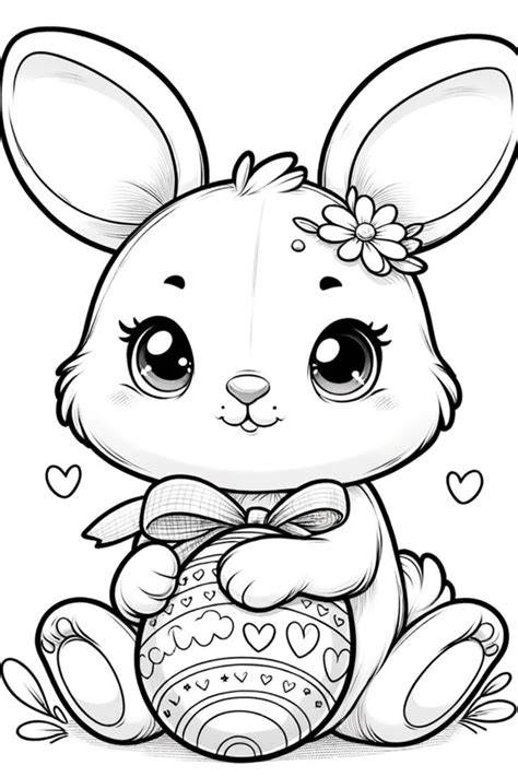 Easter Rabbit Pictures To Color