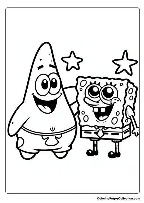 Easy Spongebob Coloring Pages
