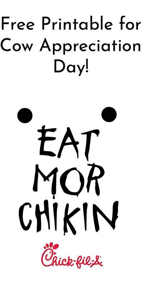 Eat More Chicken Sign Printable