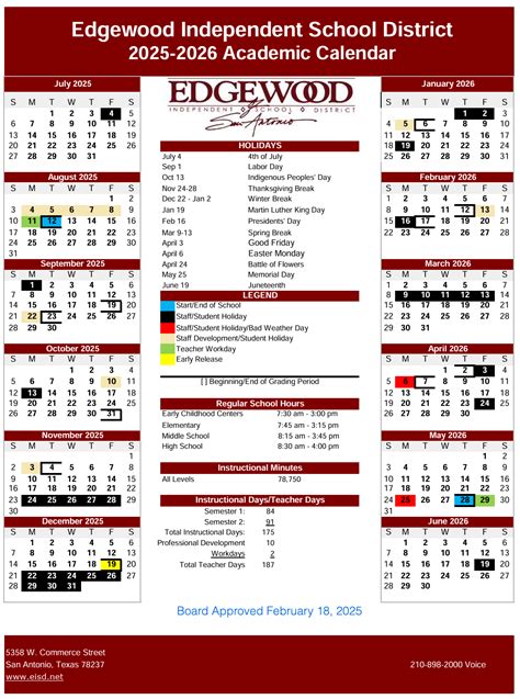 Edgewood Isd Calendar 24 25