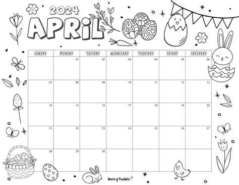 april calendar ideas