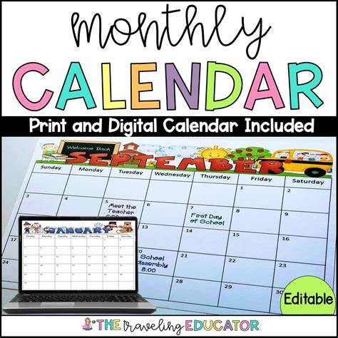 calendar with pictures