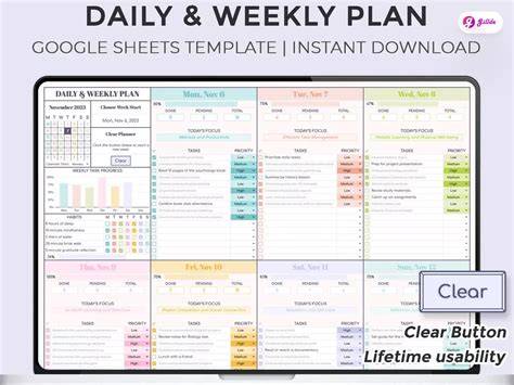 google sheets calendar template